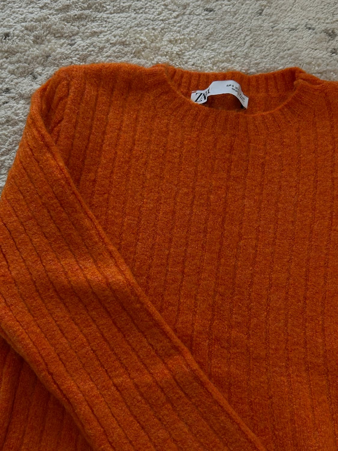 자라 크롭 7부 소매 니트 탑 상품이미지2