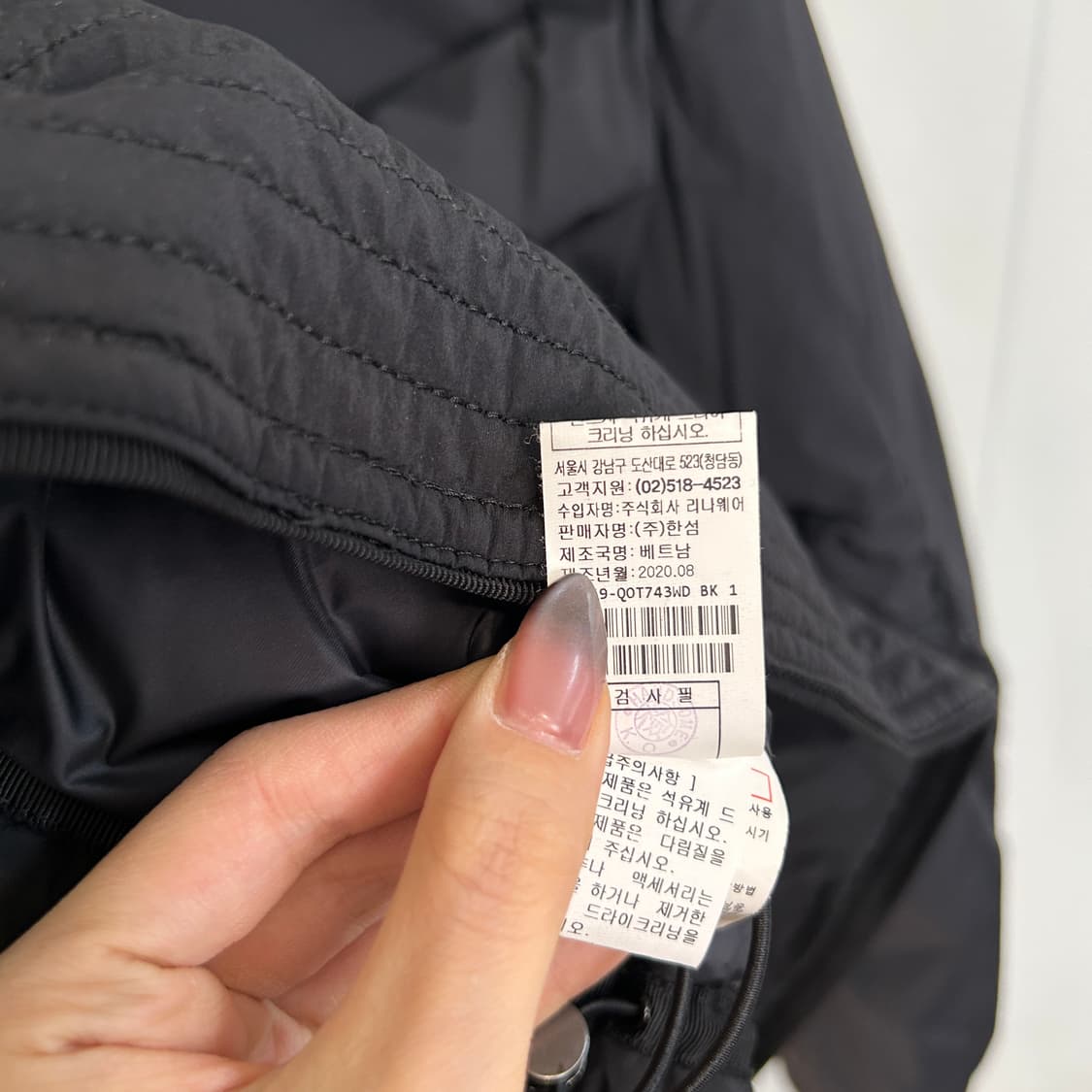 한섬 마인 2020 구스다운 패딩 블랙 55추천 상품이미지5
