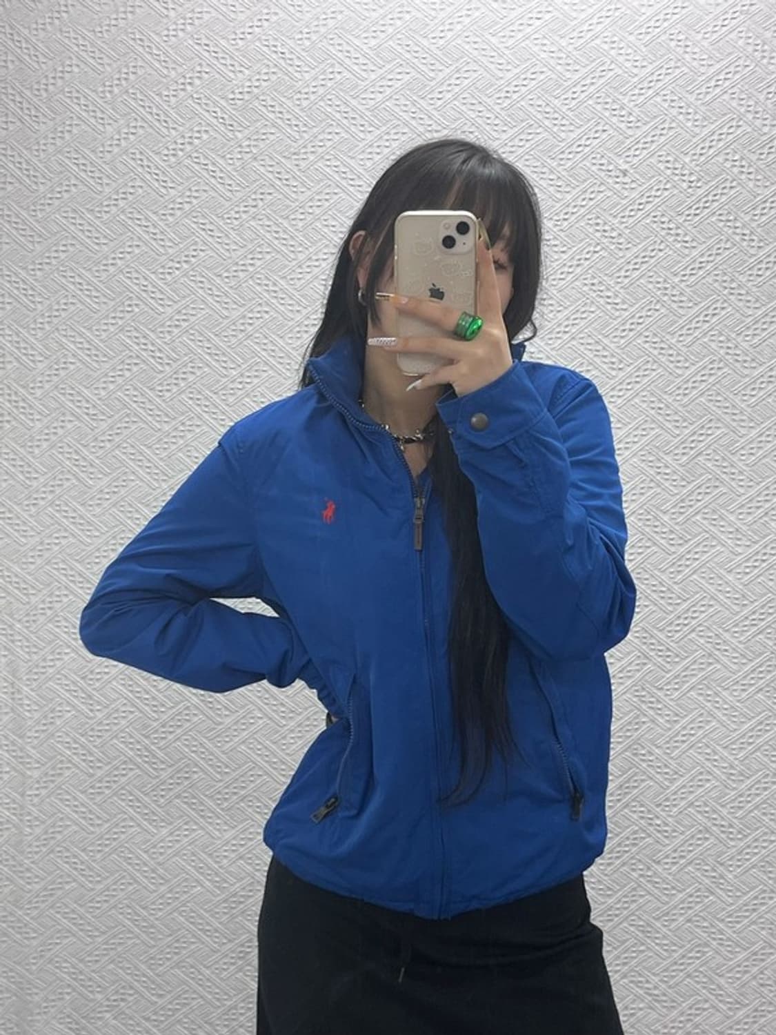 폴로 랄프로렌 레트로 Y2K 바이스윙 블루종 페리 자켓 XS C08109 상품이미지1