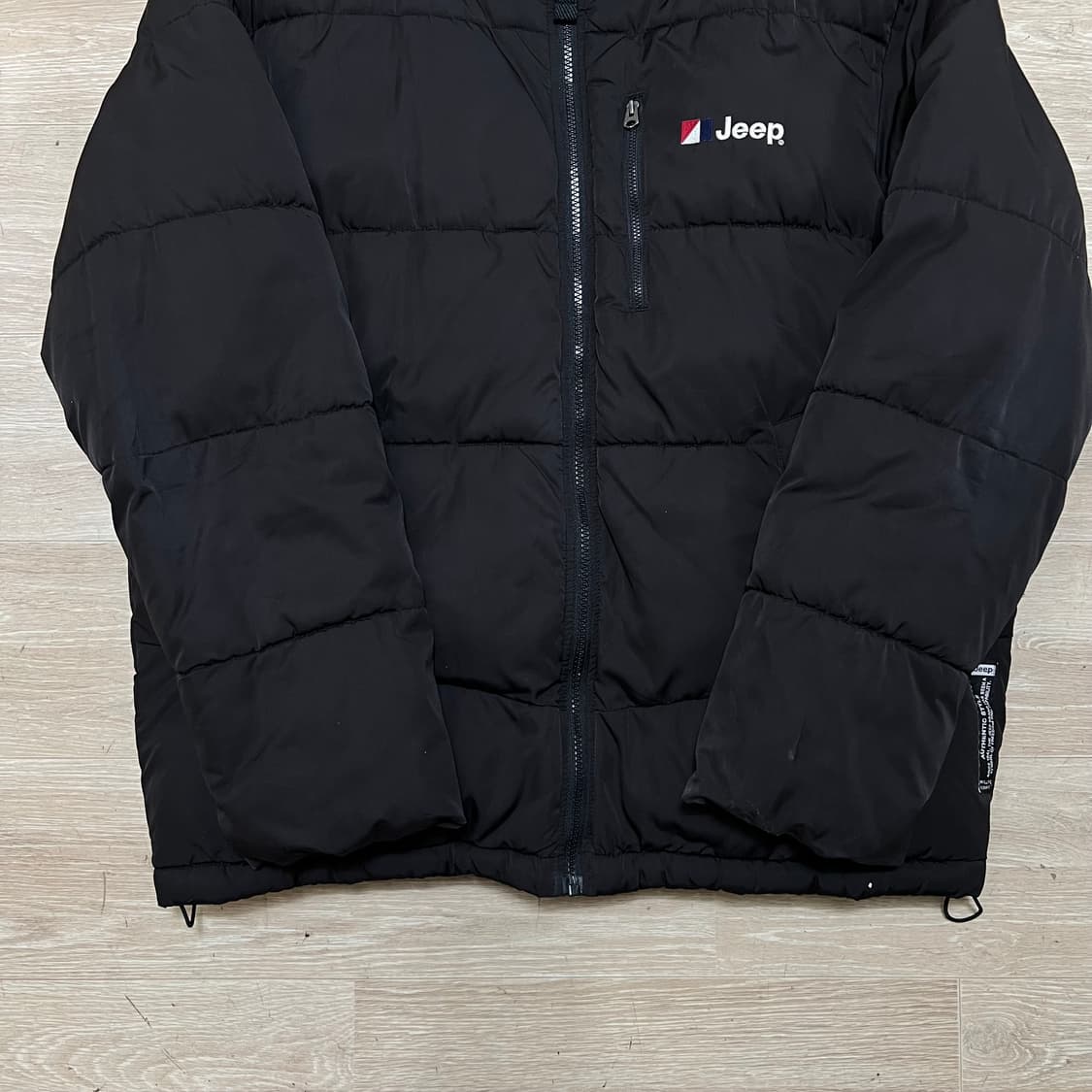 지프 JEEP 덕다운 빅로고 후드 패딩 점퍼 [블랙] XL/105 상품이미지3