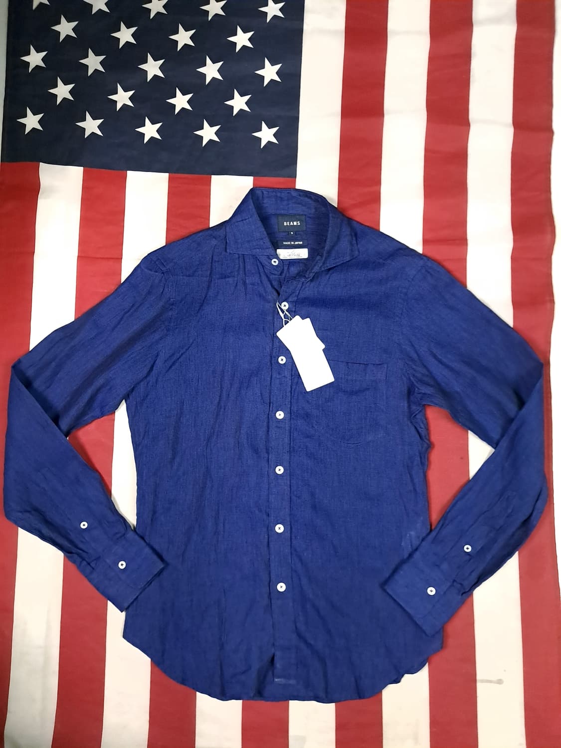 택새제품 오리지날 빔즈 BEAMS 린넨 셔츠 상품이미지1