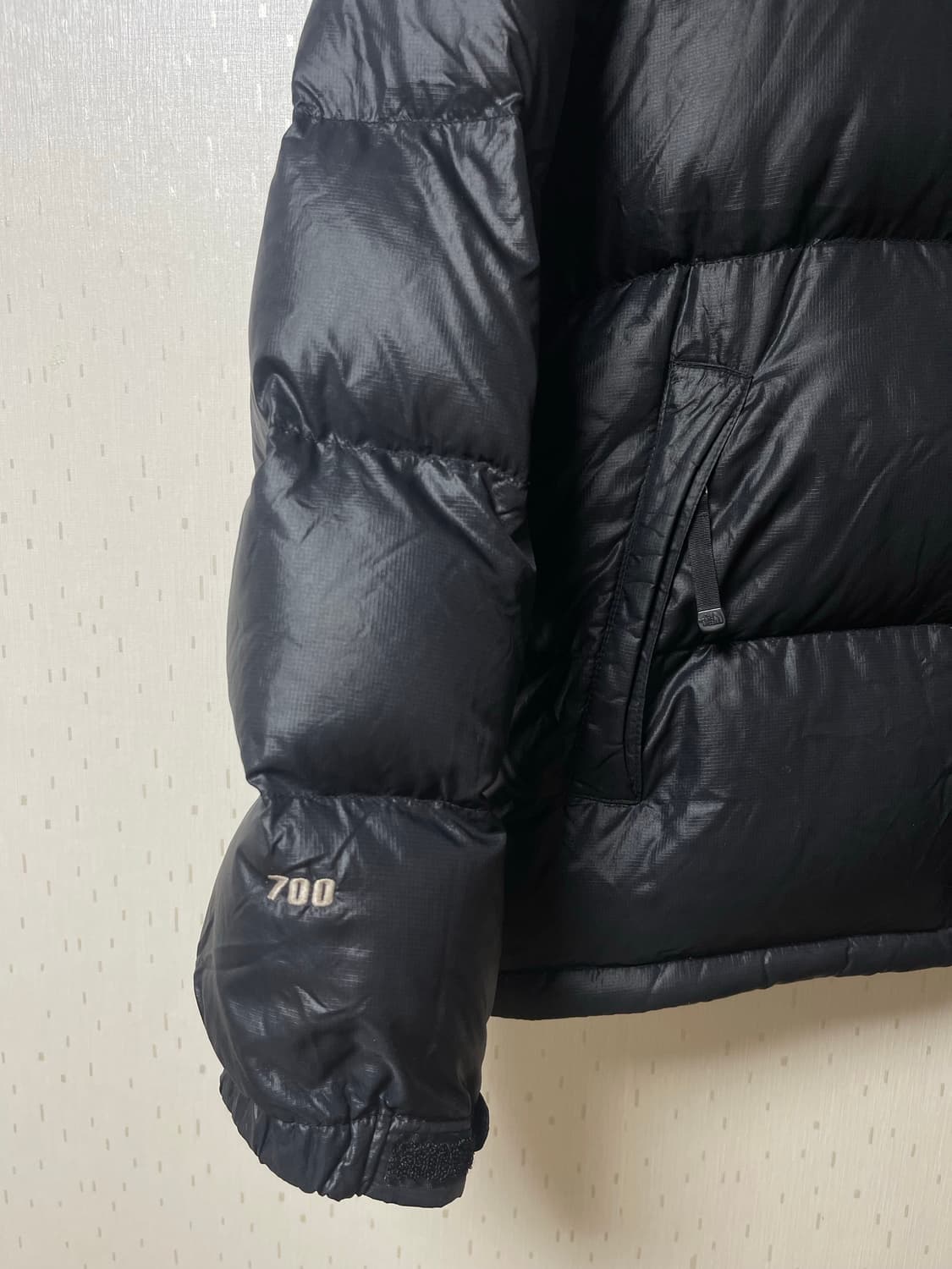 노스페이스 눕시 구스다운 패딩자켓 블랙 95 상품이미지4