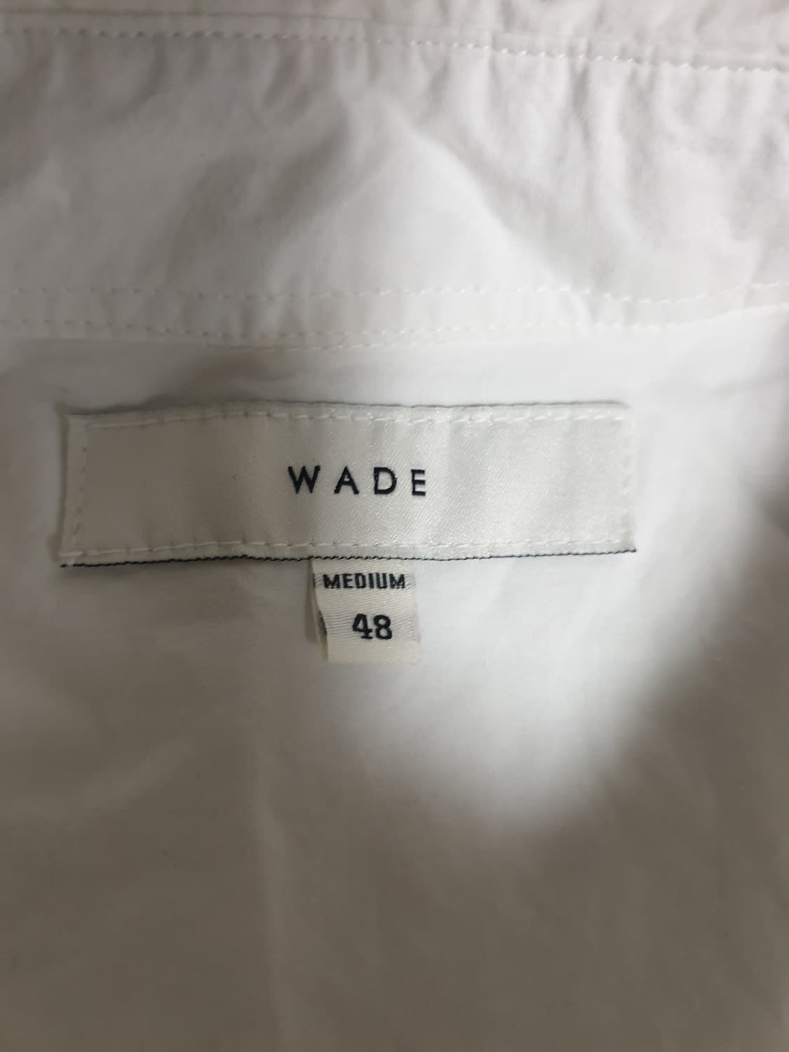 웨이드 오버핏 페이퍼 긴팔셔츠 화이트 (M) 상품이미지2