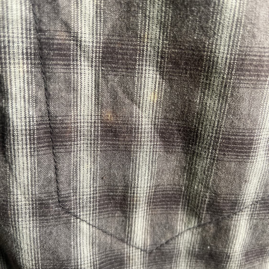 JPN VTG 브라운 체크 셔츠 자켓 상품이미지9