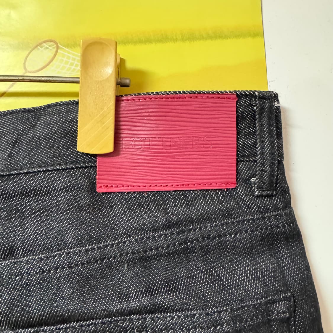 포트너스 투턱 와이드 블랙진 M사이즈 상품이미지5