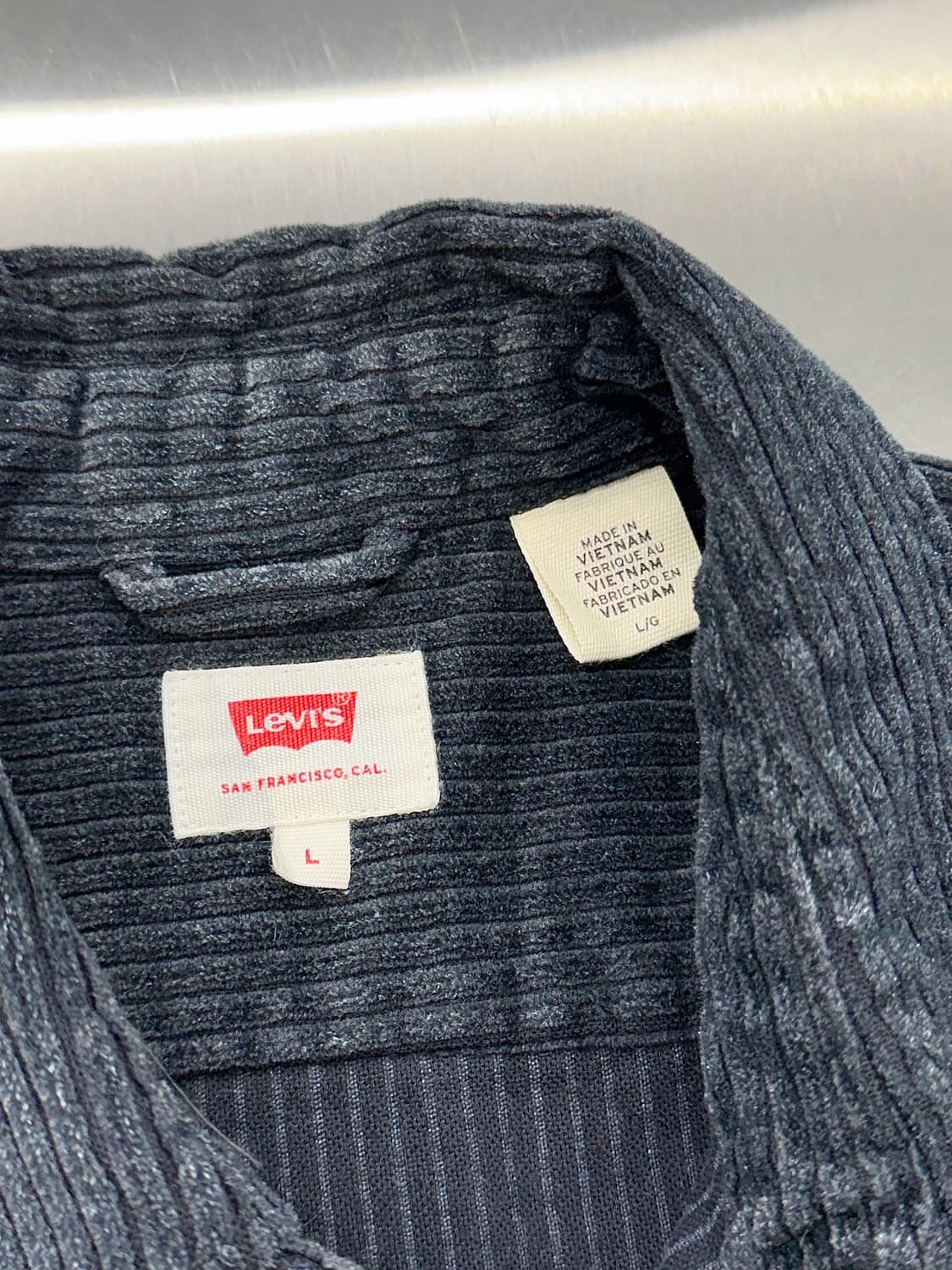 리바이스 네이비 투포켓 코듀로이 골덴 워크 셔츠 상품이미지7