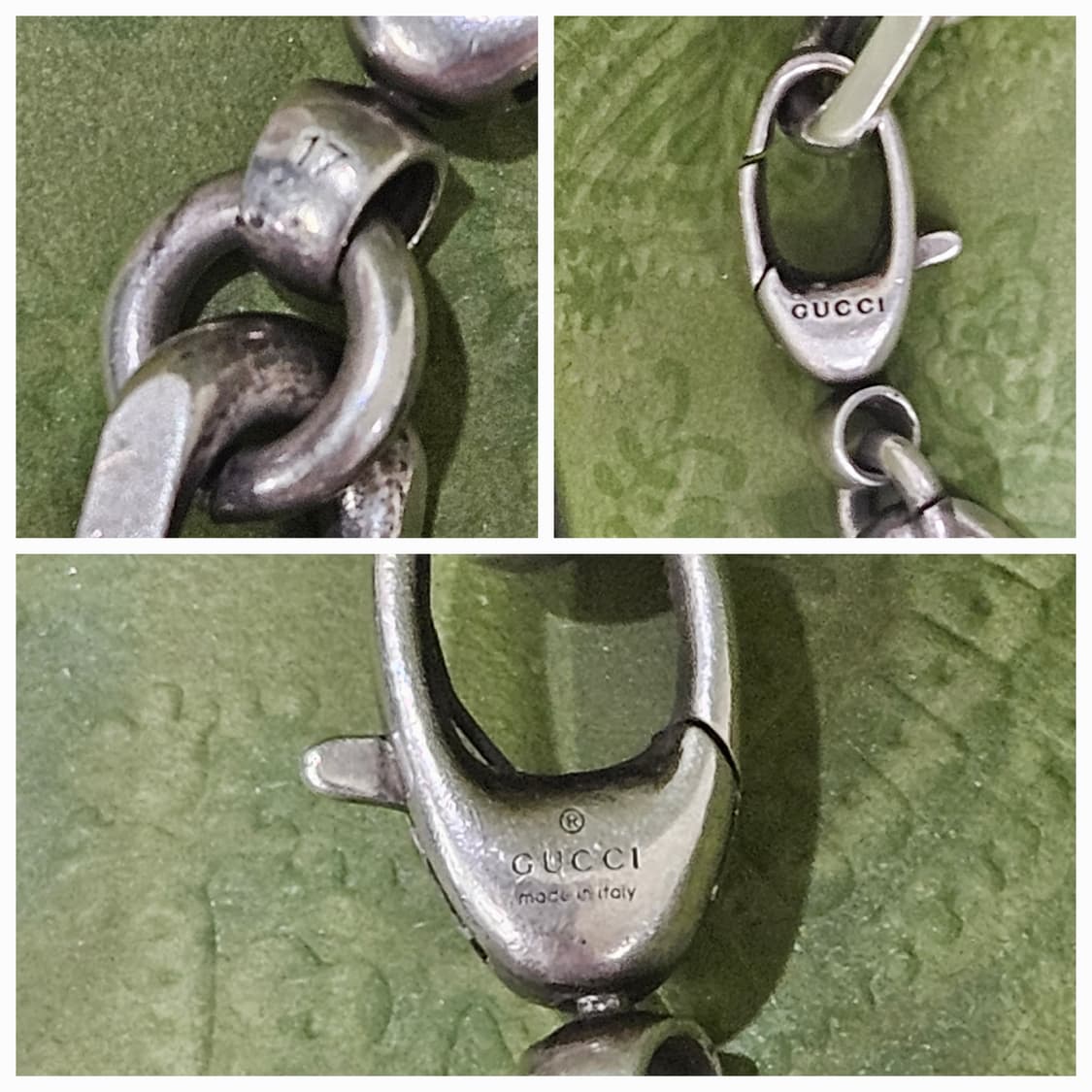 구찌 인터로킹 G 와이드 팔찌 17사이즈 [정품/풀구성] 상품이미지3