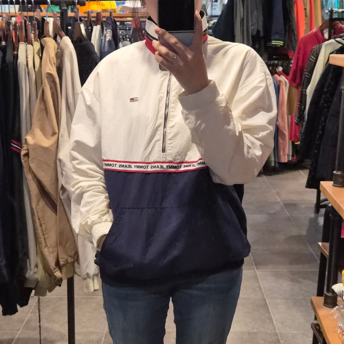 [NO.9] 타미진스 반집업 삼색 바람막이 상품이미지3