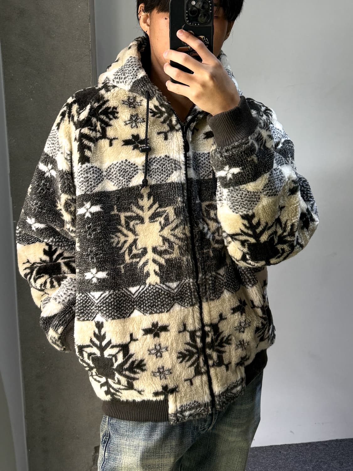 피코 스노우플레이크 에스닉 헤비 플리스 자켓 상품이미지1