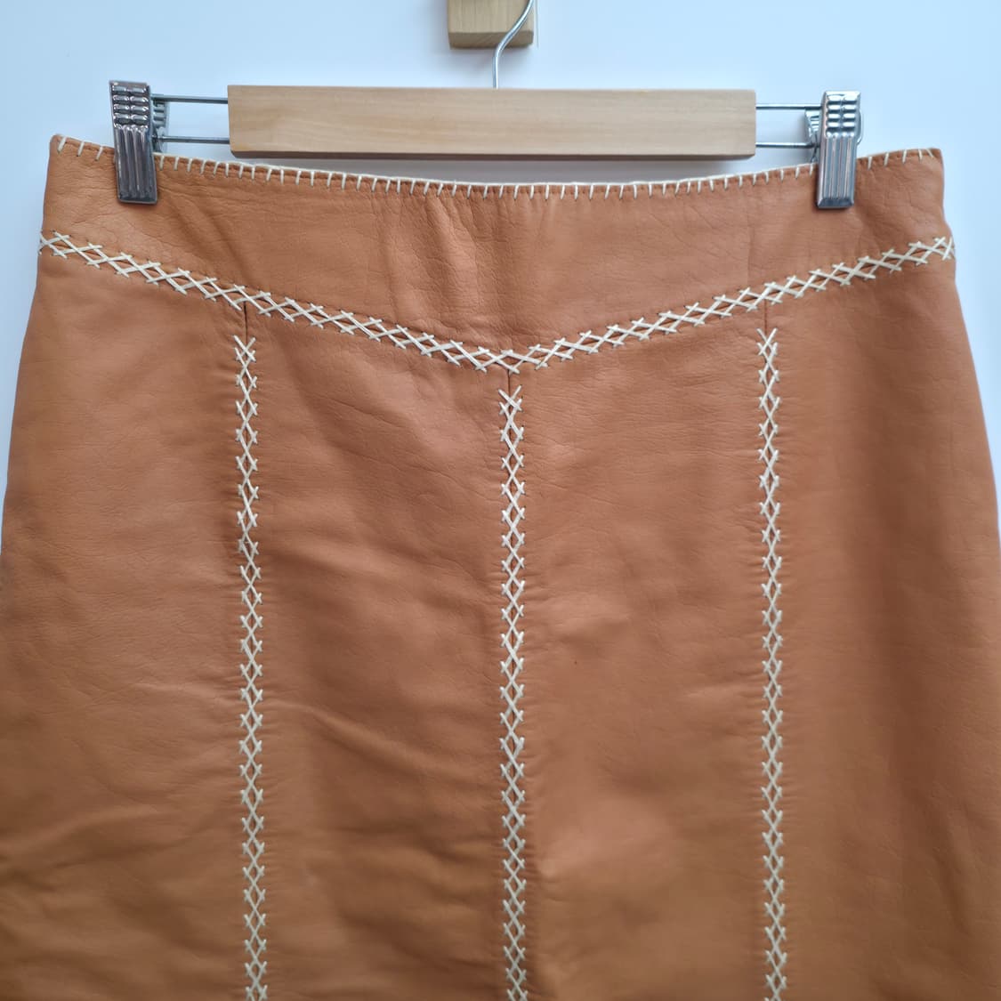 GAP 갭 브라운 레더 스커트 상품이미지2