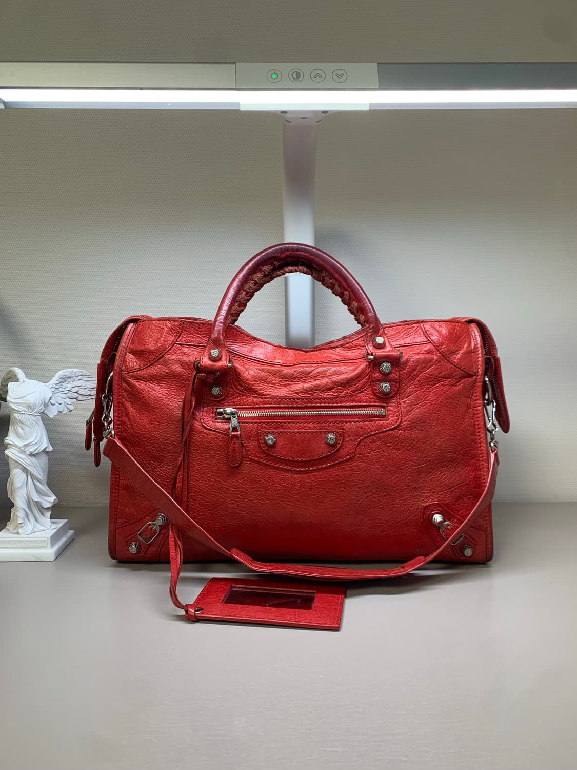 발렌시아가 클래식 모터백 레드 상품이미지2