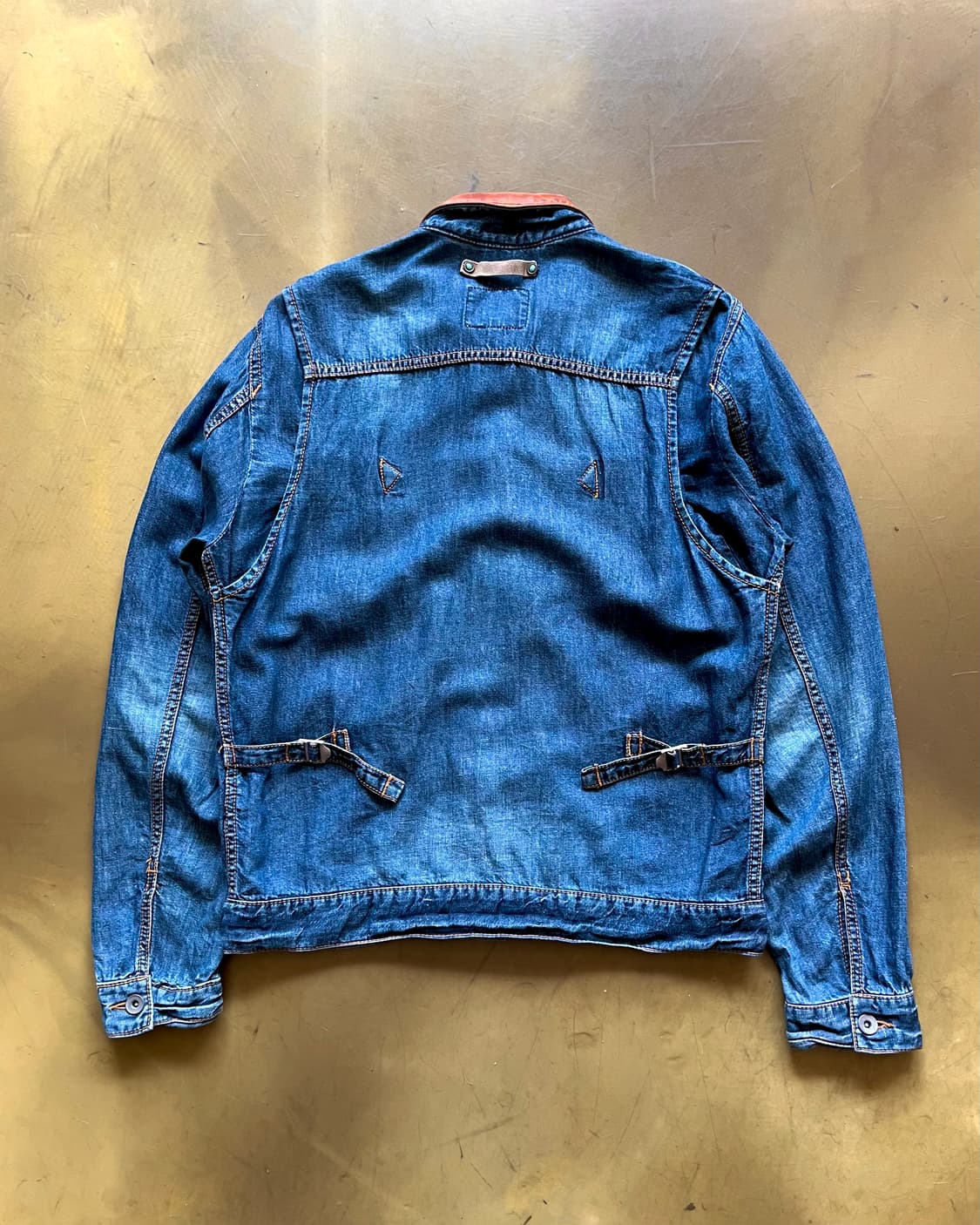 TAKEO KIKUCHI Leather Trim Denim Trucker 상품이미지9