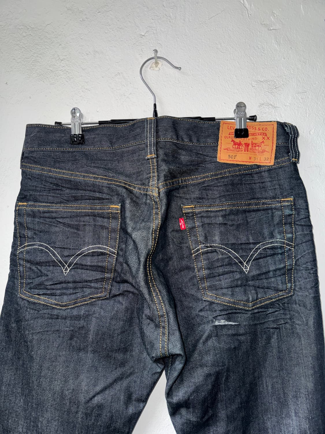 [31]Levis 리바이스 501 흑청 데님 팬츠 상품이미지5