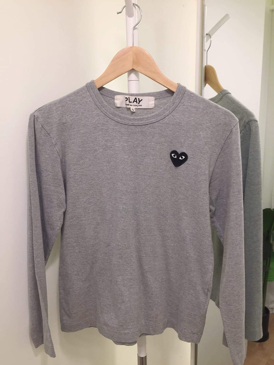 여성 꼼데가르송 라운드 긴팔티 95 상품이미지3