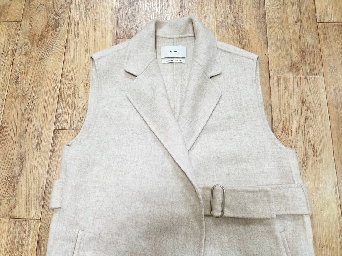 이루미(ERUME) 핸드메이드 베스트 울자켓 프리사이즈 상품이미지2