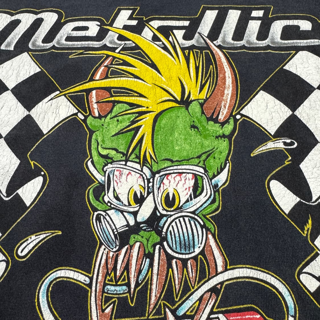 빈티지 90s Metallica 메탈리카 체커보드 롱슬리브 상품이미지5