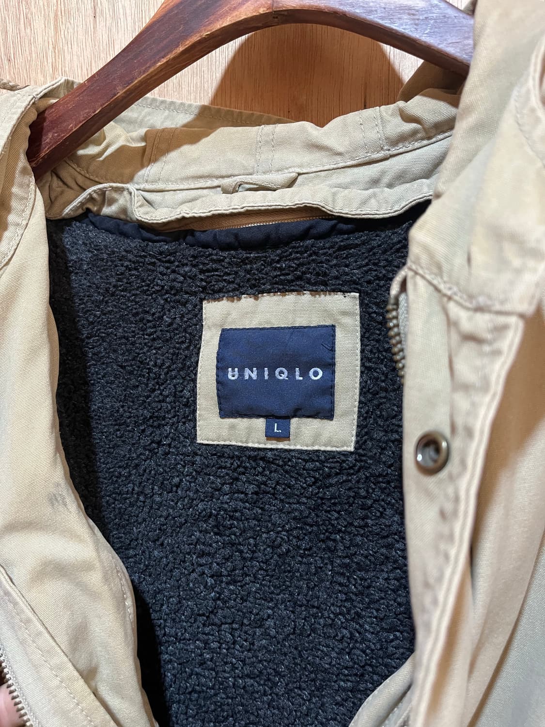 Old uniqlo 베이지 야상 자켓 상품이미지2
