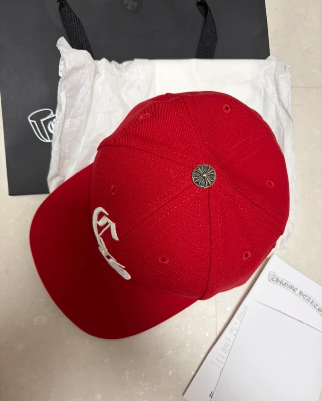 크롬하츠 베이스볼 캡 레드 상품이미지4