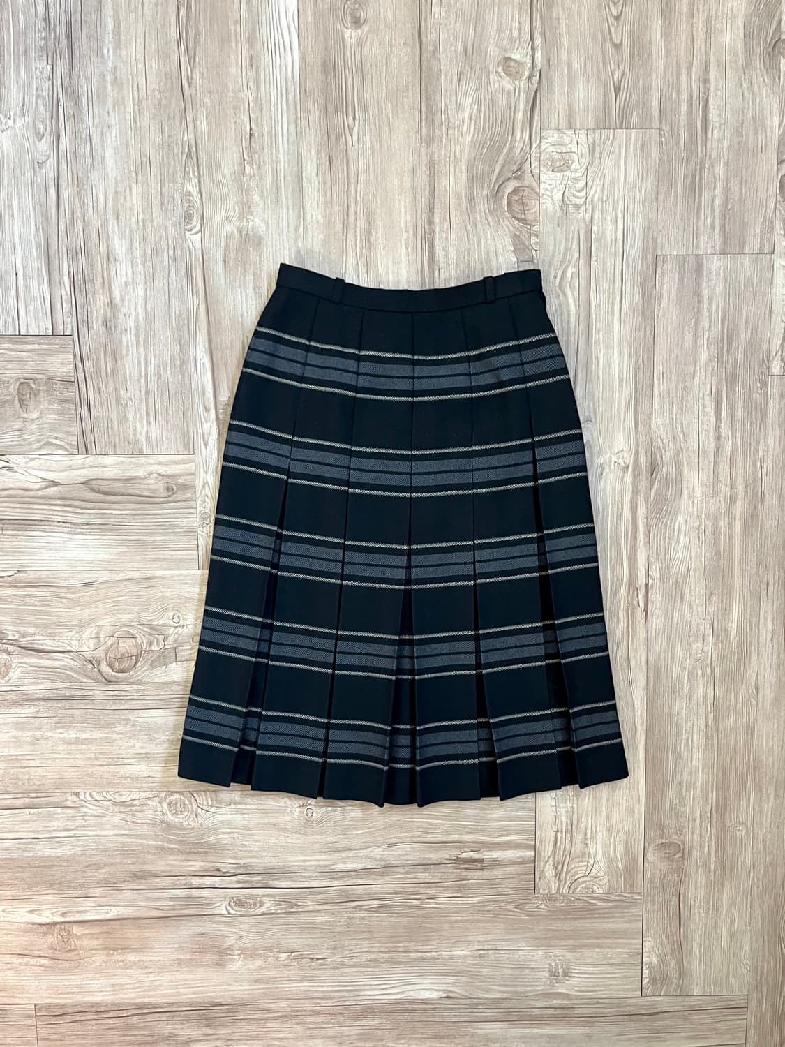 Leilian 체크 트임 스커트 상품이미지1