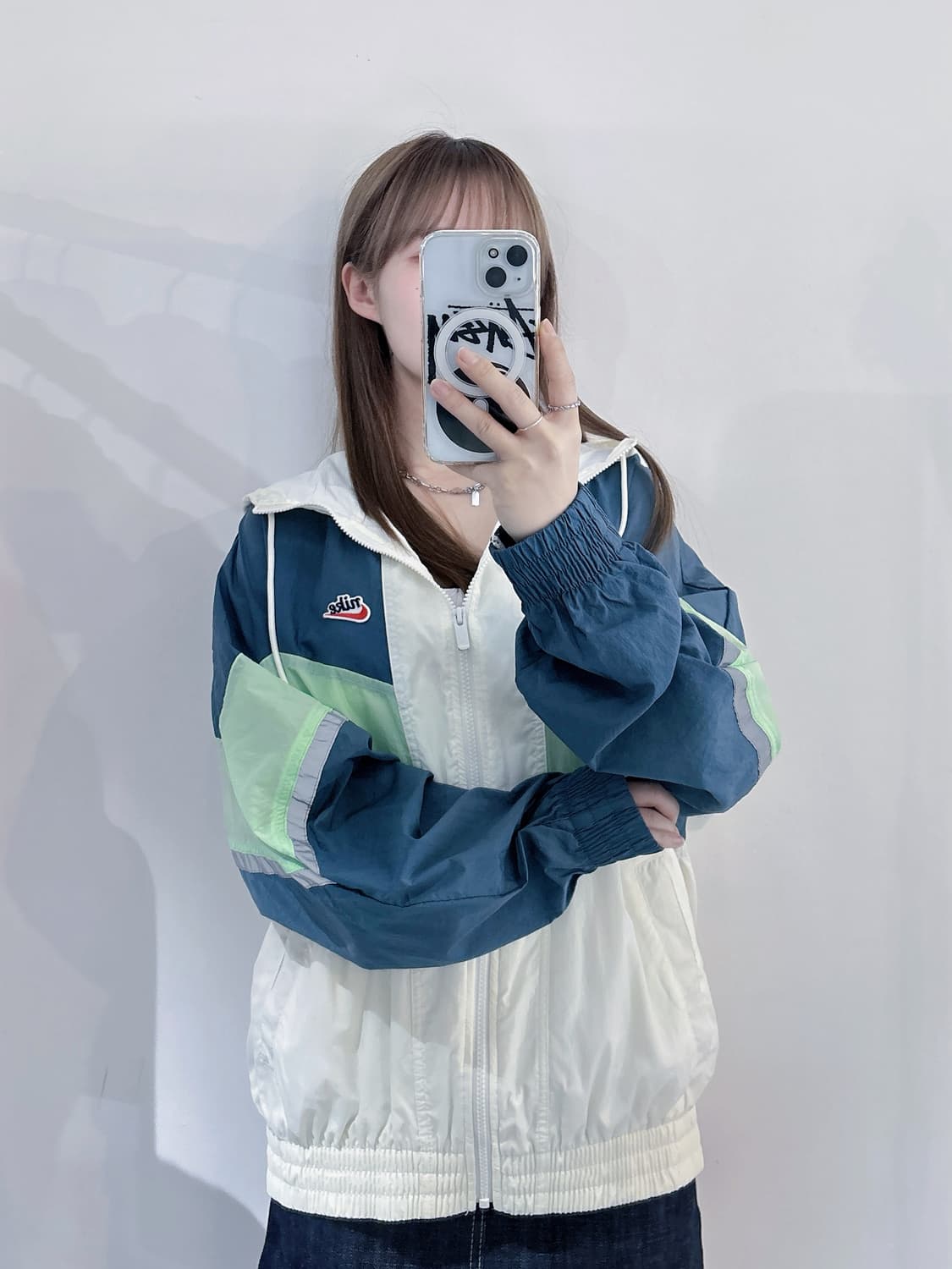 나이키 배색 스우시 바람막이 상품이미지2