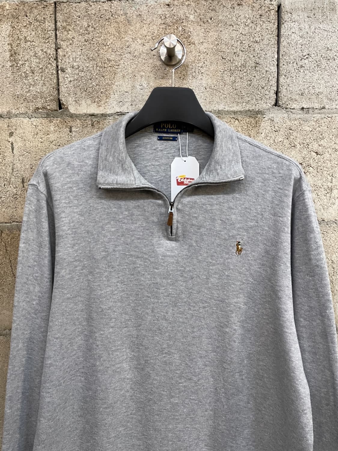 폴로 랄프로렌 그레이 반집업 니트 상품이미지2