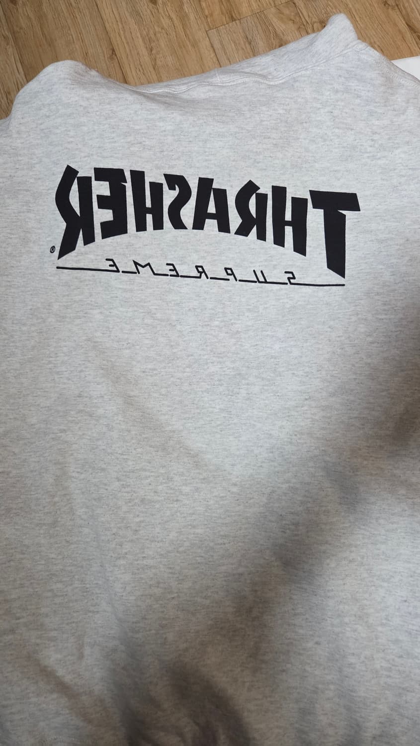 슈프림x트레셔 후드 스웨트셔츠 애쉬 그레이-21fw 상품이미지7