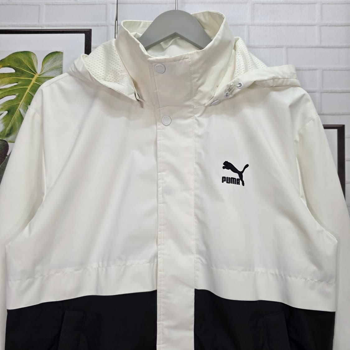 PUMA 푸마 우븐 후드 자켓 바람막이 점퍼 집업 S사이즈 상품이미지2