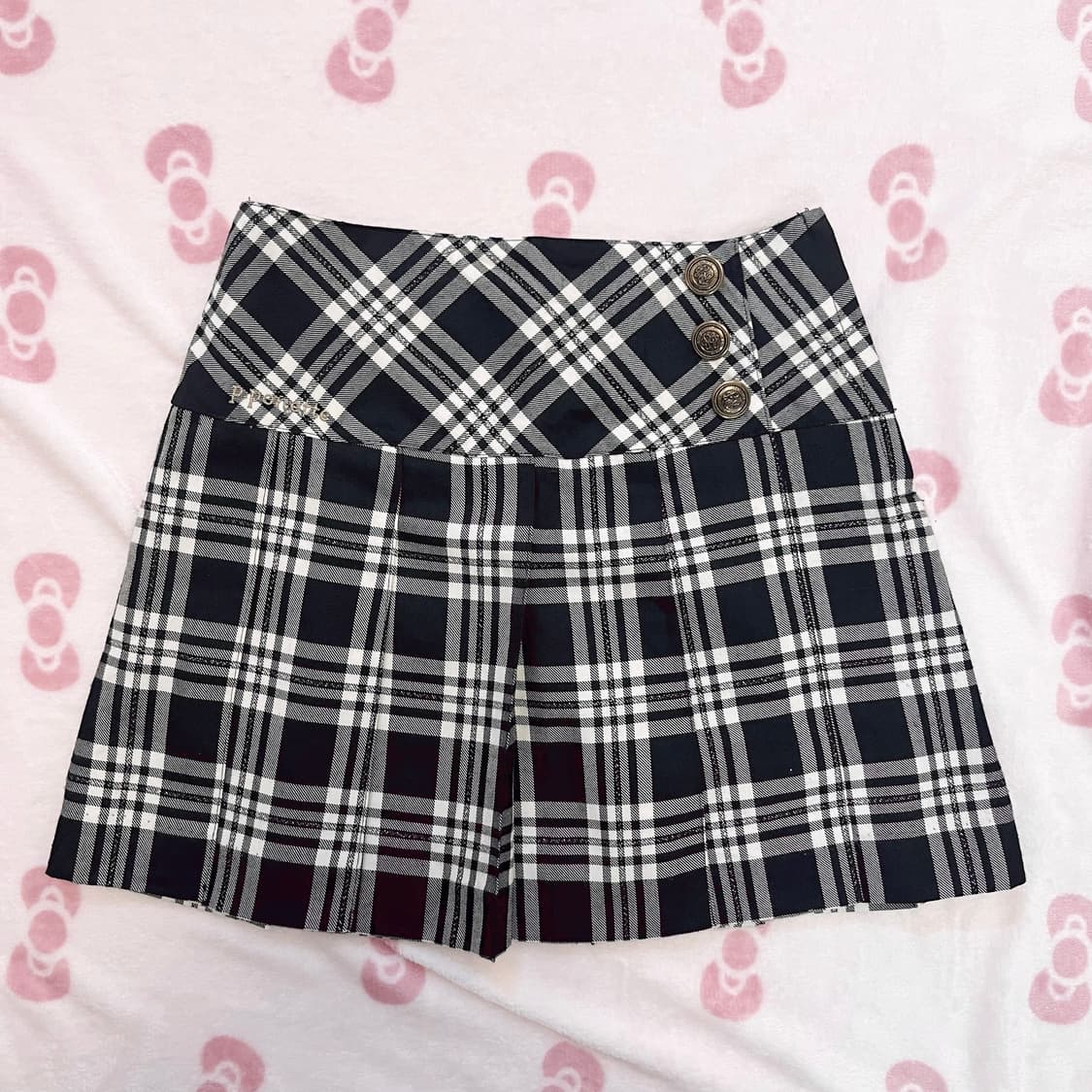 POM PONETTE 오네 갸루 체크 스커트 상품이미지1