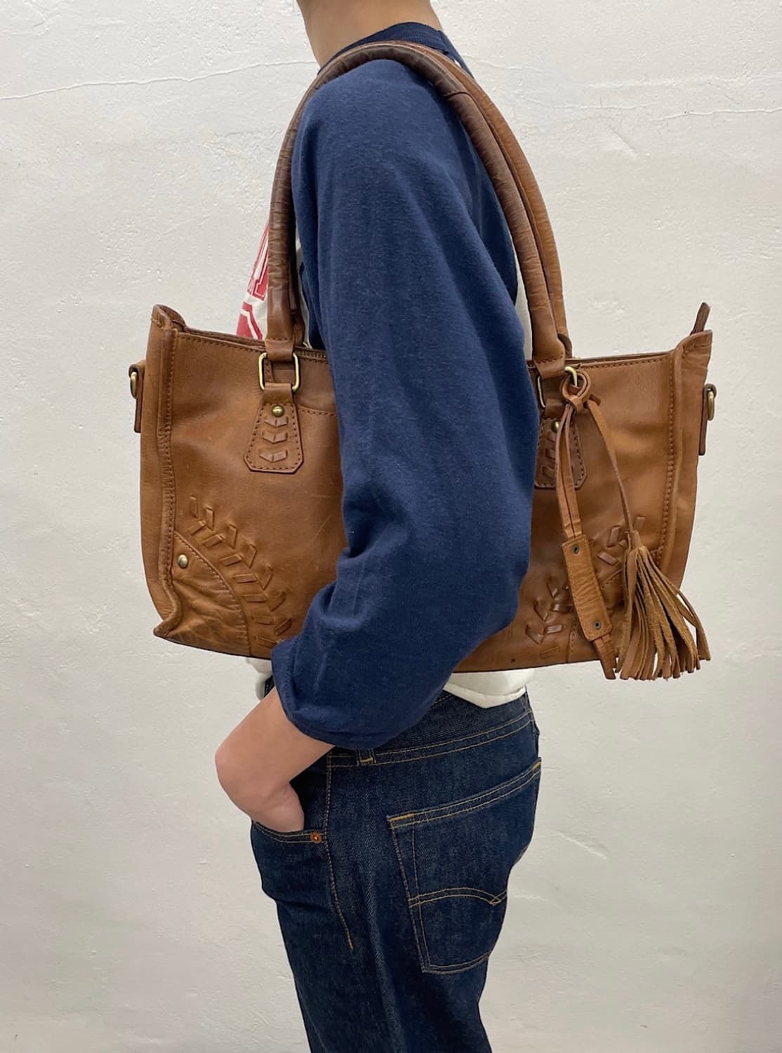 Diba true aged leather tassel bag 상품이미지1