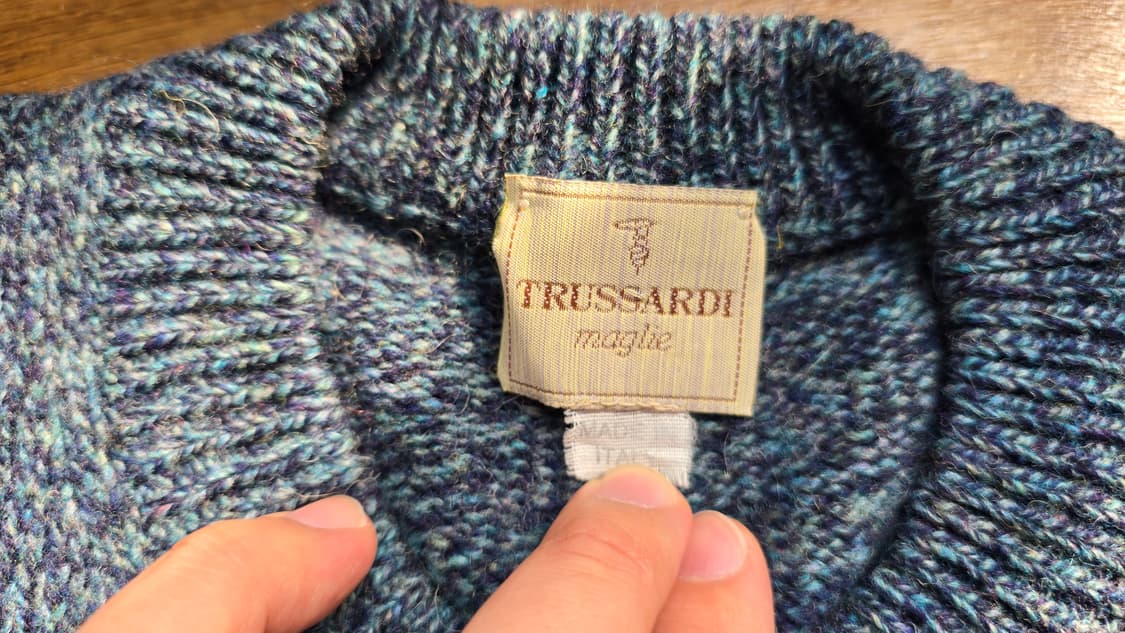 TRUSSARDI 트루사르디 퓨어울100% 니트 Made In Italy 상품이미지3