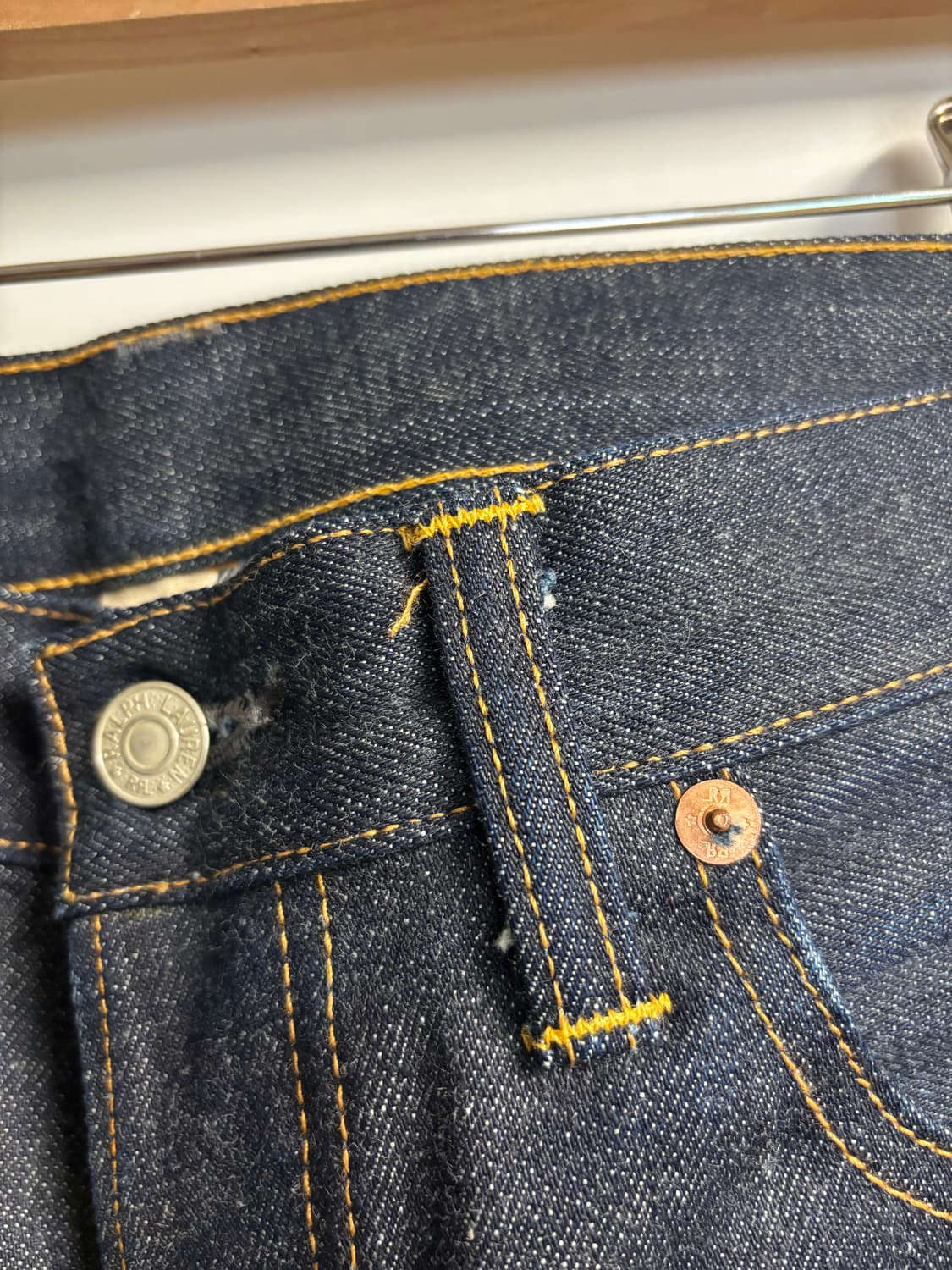 [30X32] RRL 로우 스트레이트 리지드 셀비지 진 인디고 상품이미지3