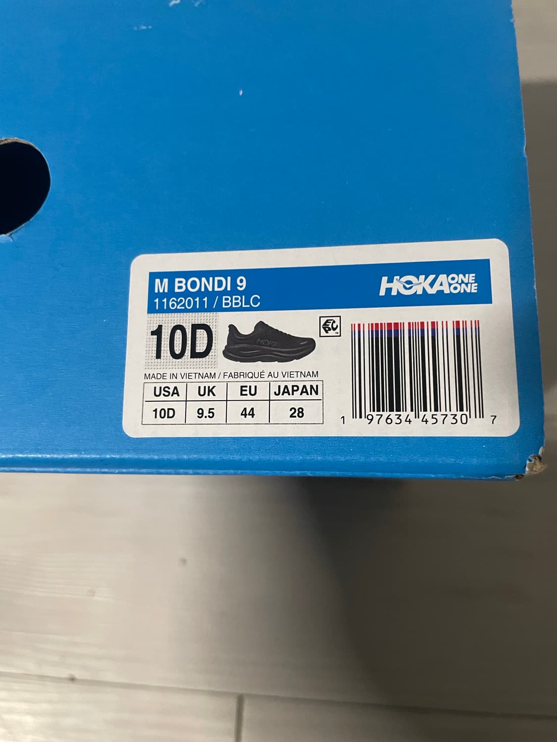 호카 본디9 280 올블랙 상품이미지2