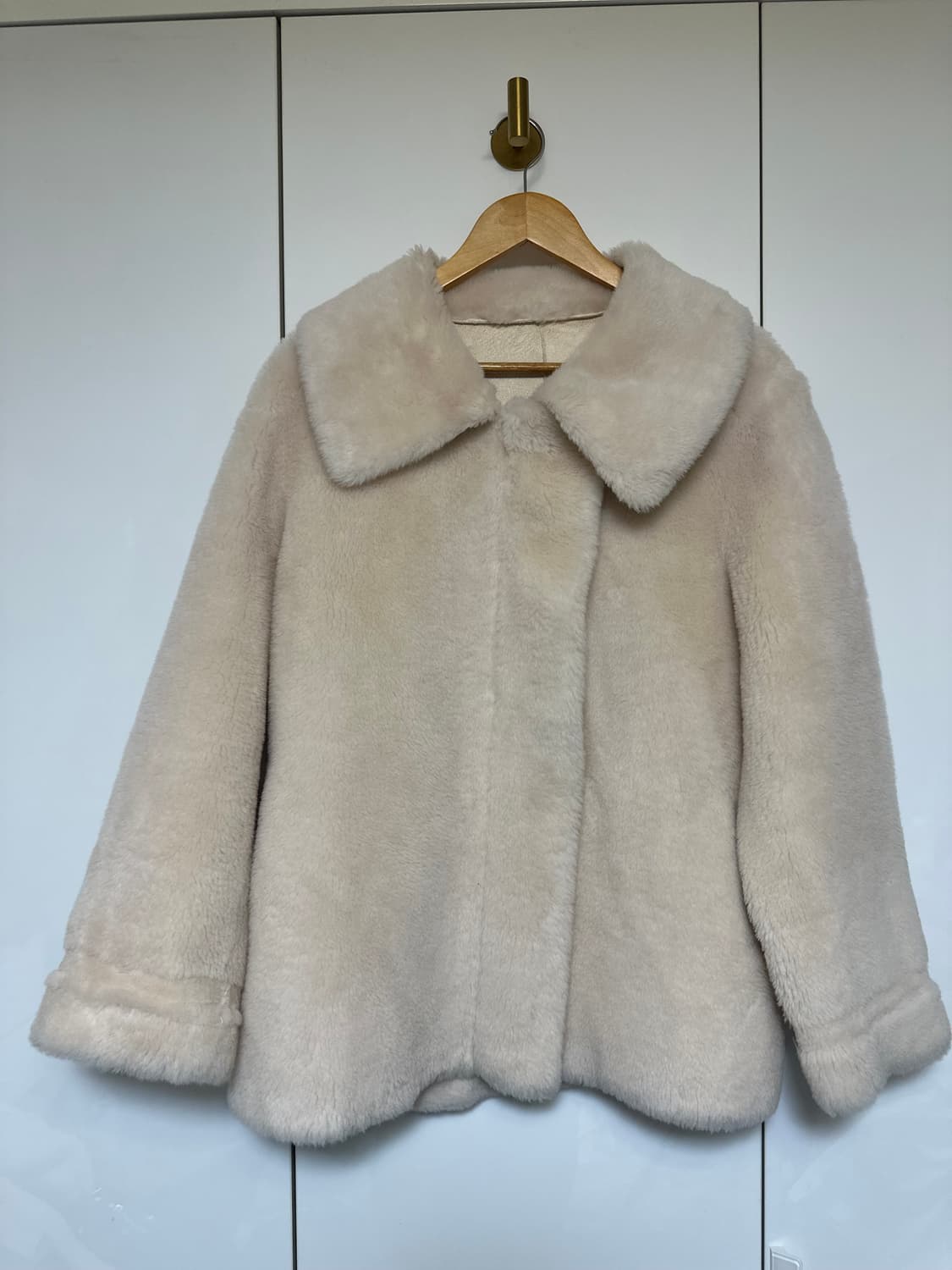 아이보리 리얼양모 자켓코트 상품이미지2