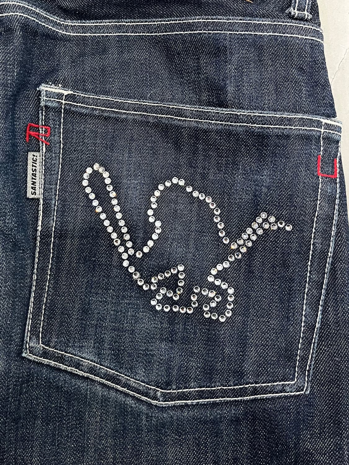 SANTASTIC! 🏏🐒💎 saru denim pants 상품이미지8