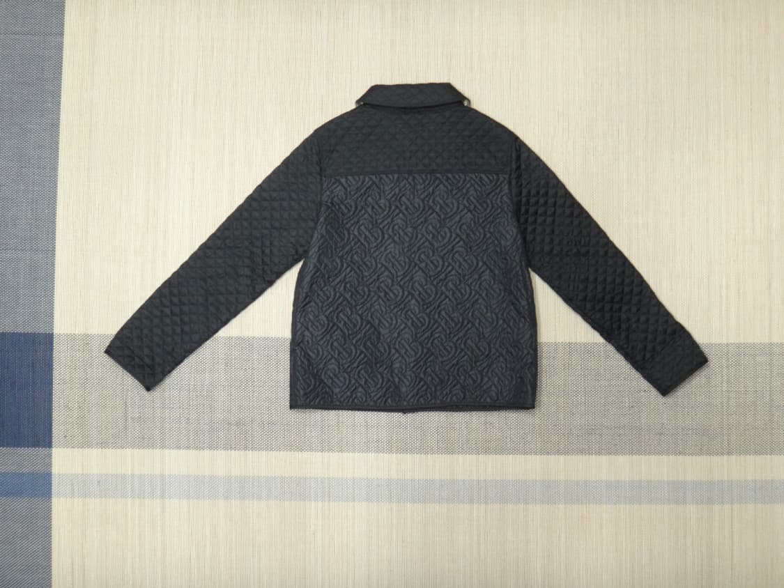 (12Y) 버버리 키즈 모노그램 퀼팅 패널 자켓 블랙 상품이미지2