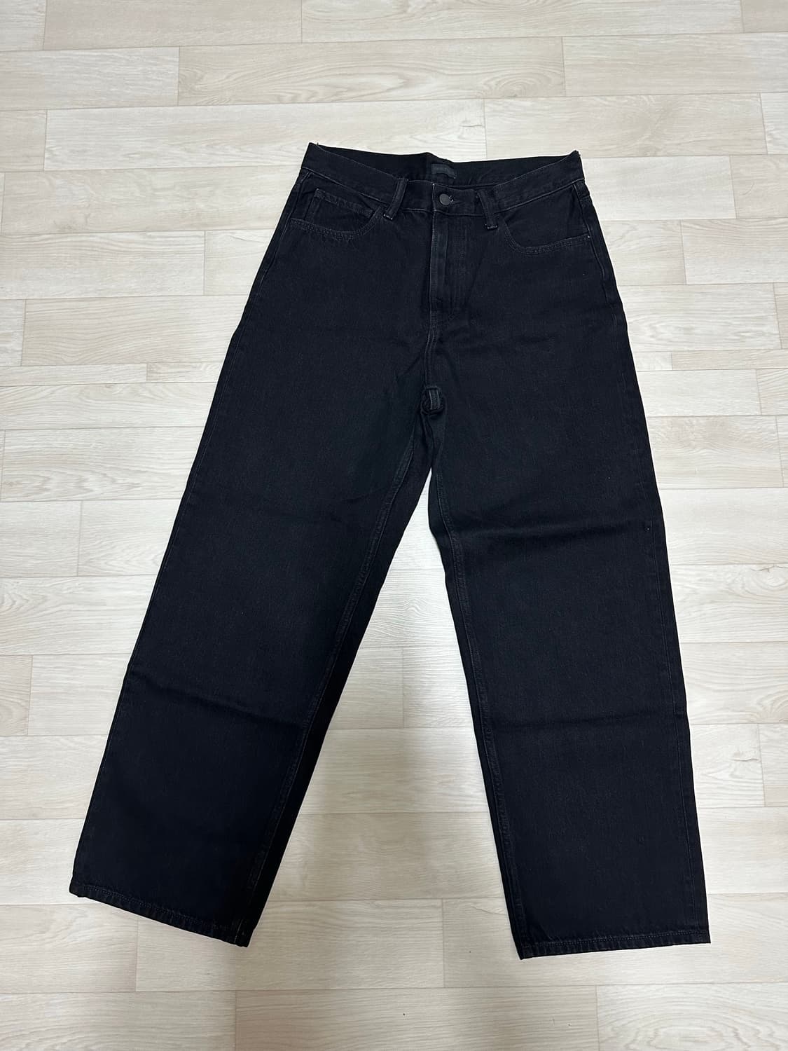 유니클로 오버데님셔츠 와이드스트레이트진 상품이미지5