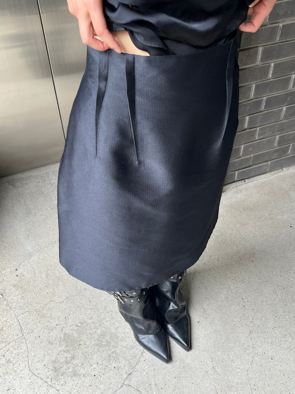 Jil sander 질샌더 입체 핀턱 스커트 상품이미지2
