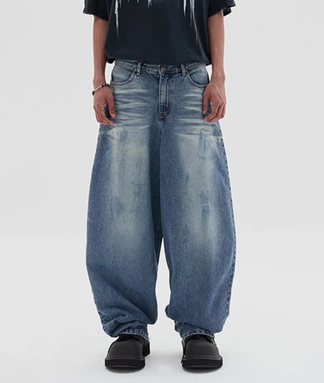 DNSR 어썸 배기 데님 팬츠 상품이미지1