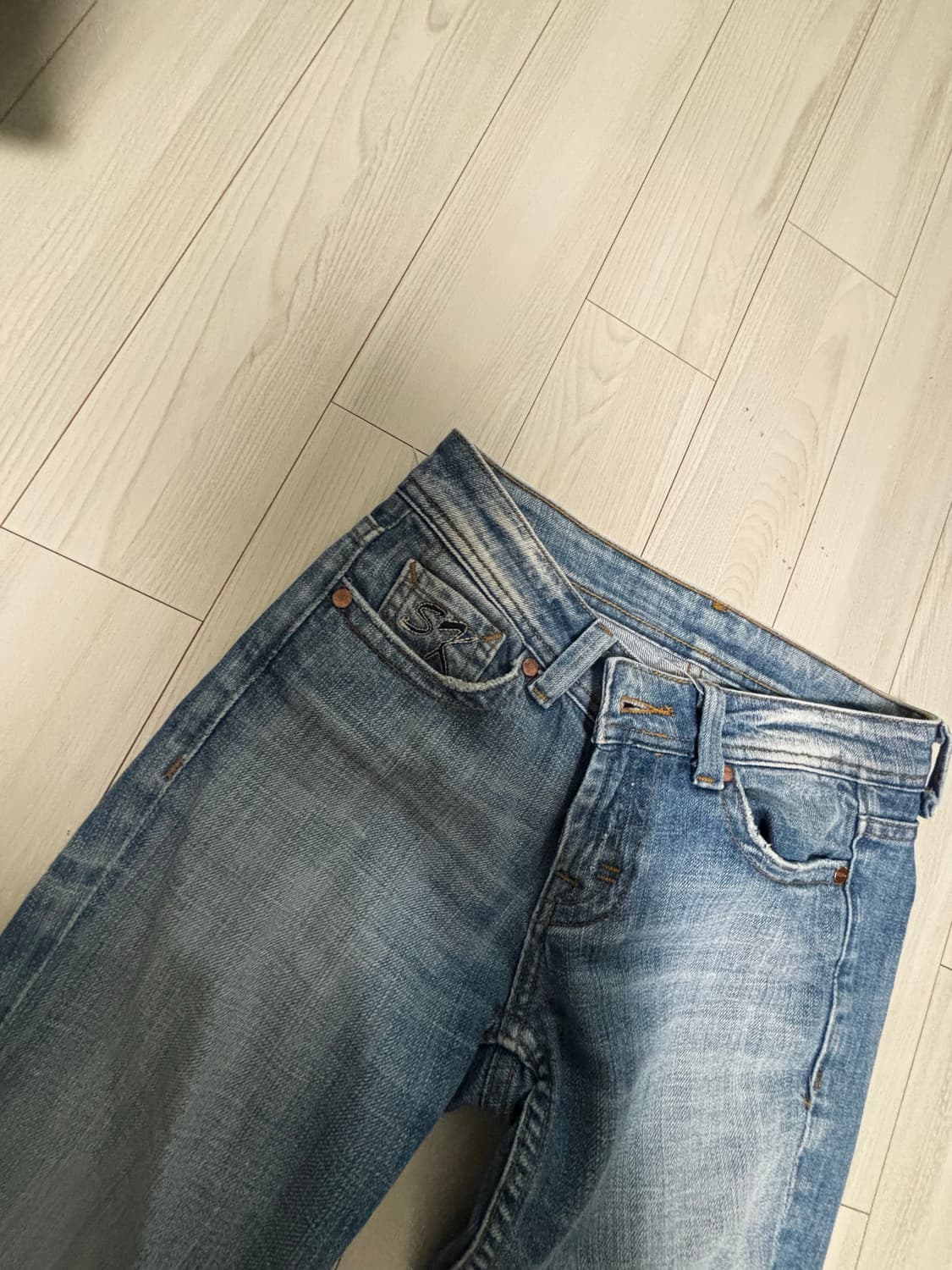 로우라이즈 빈티지 데님 상품이미지2