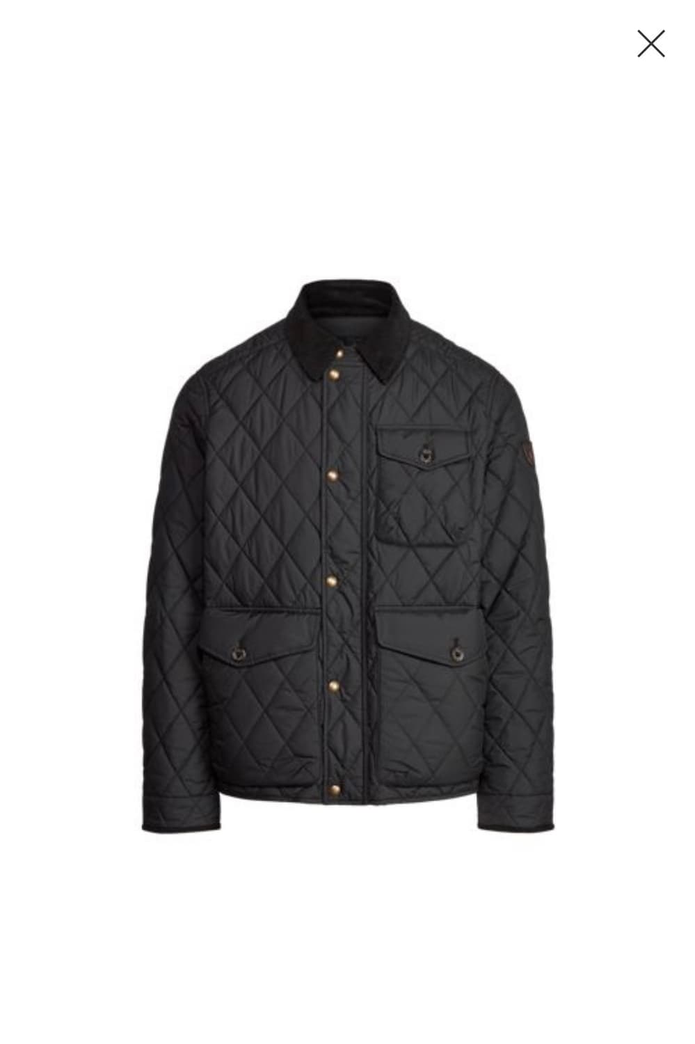 (새상품)폴로 퀼팅자켓 블랙xxl 상품이미지1