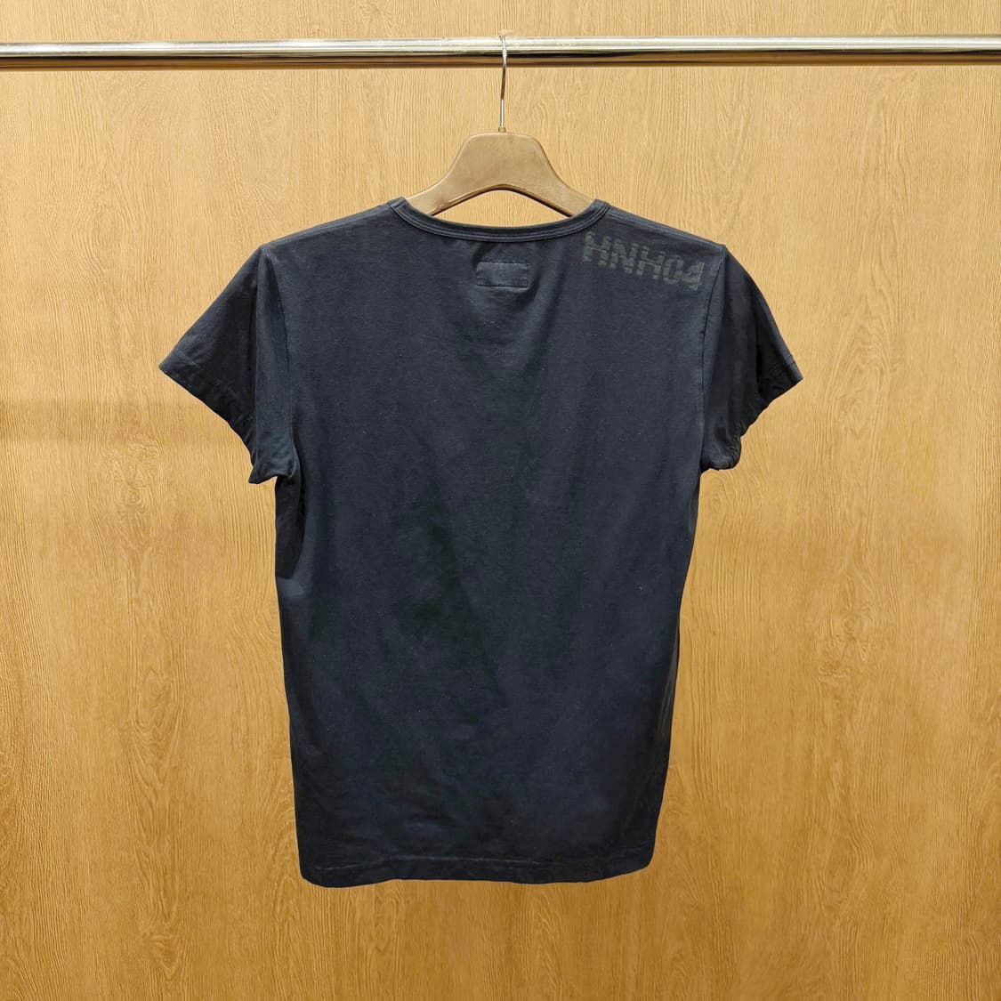 엠포리오 아르마니 라운드넥 반팔 티셔츠 로고 프린팅 디테일 슬림핏 네이비 상품이미지3