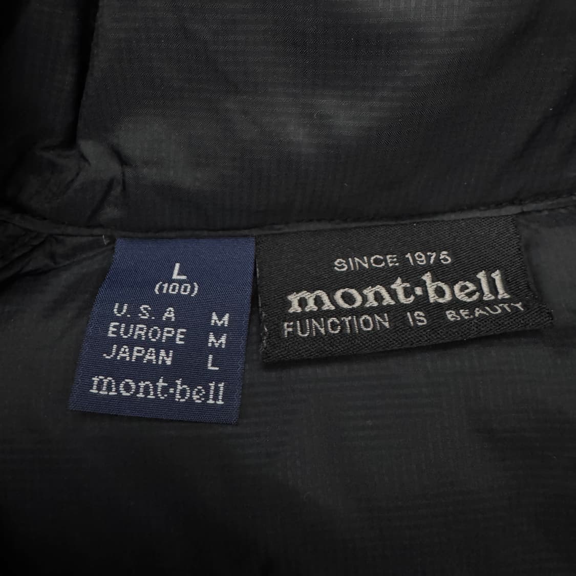 몽벨 구스다운 고프코어 푸퍼 경량패딩 블랙 상품이미지7