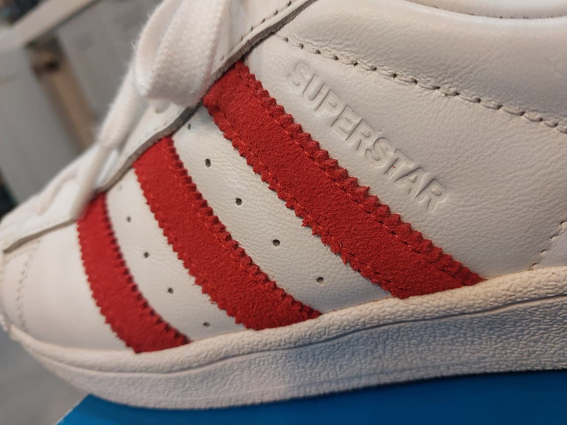 아디다스 슈퍼스타 액티브 레드 색상 남성 245mm 상품이미지9