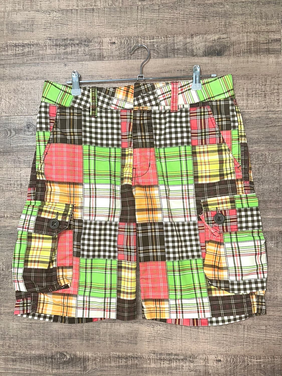 패치워크 포켓 카고 쇼츠 반바지 상품이미지1