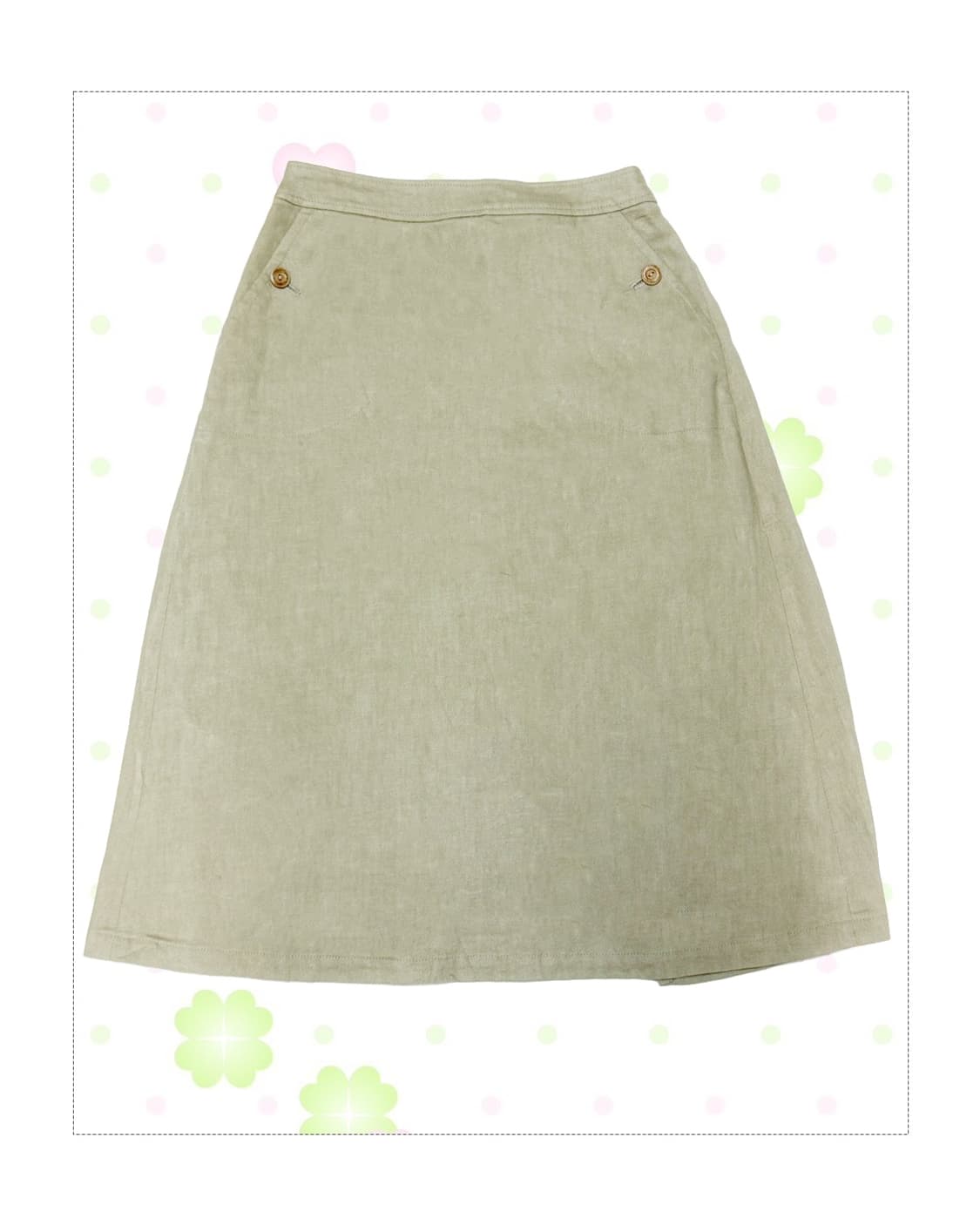 베이지 마린 스트라이프 스커트 상품이미지2