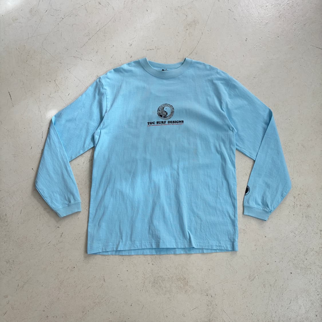 T&C 서프 디자인 빈티지 긴팔 롱슬리브 티셔츠 XL 상품이미지2
