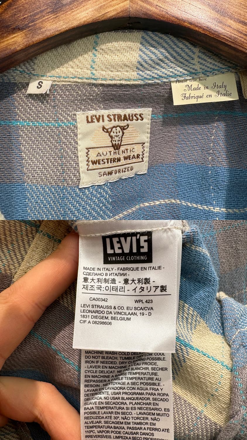 리바이스 웨스턴 체크 셔츠 상품이미지9