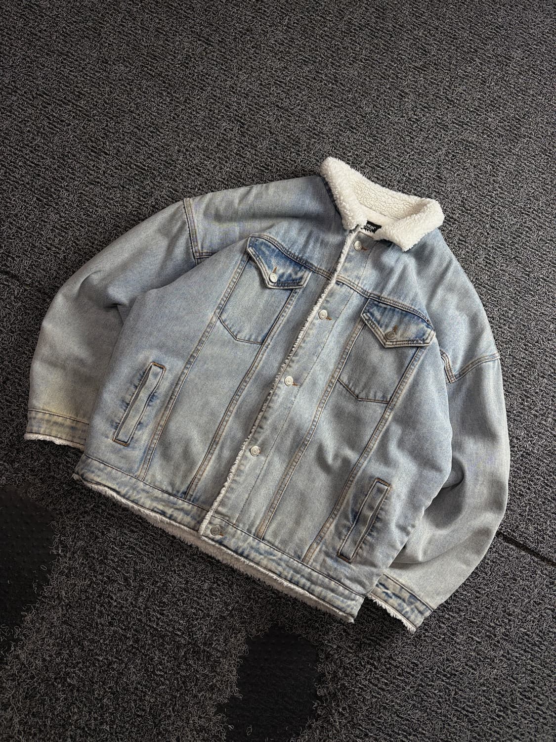 세인트페인 보아 데님 쉐르파 트러커 자켓 3921 상품이미지1