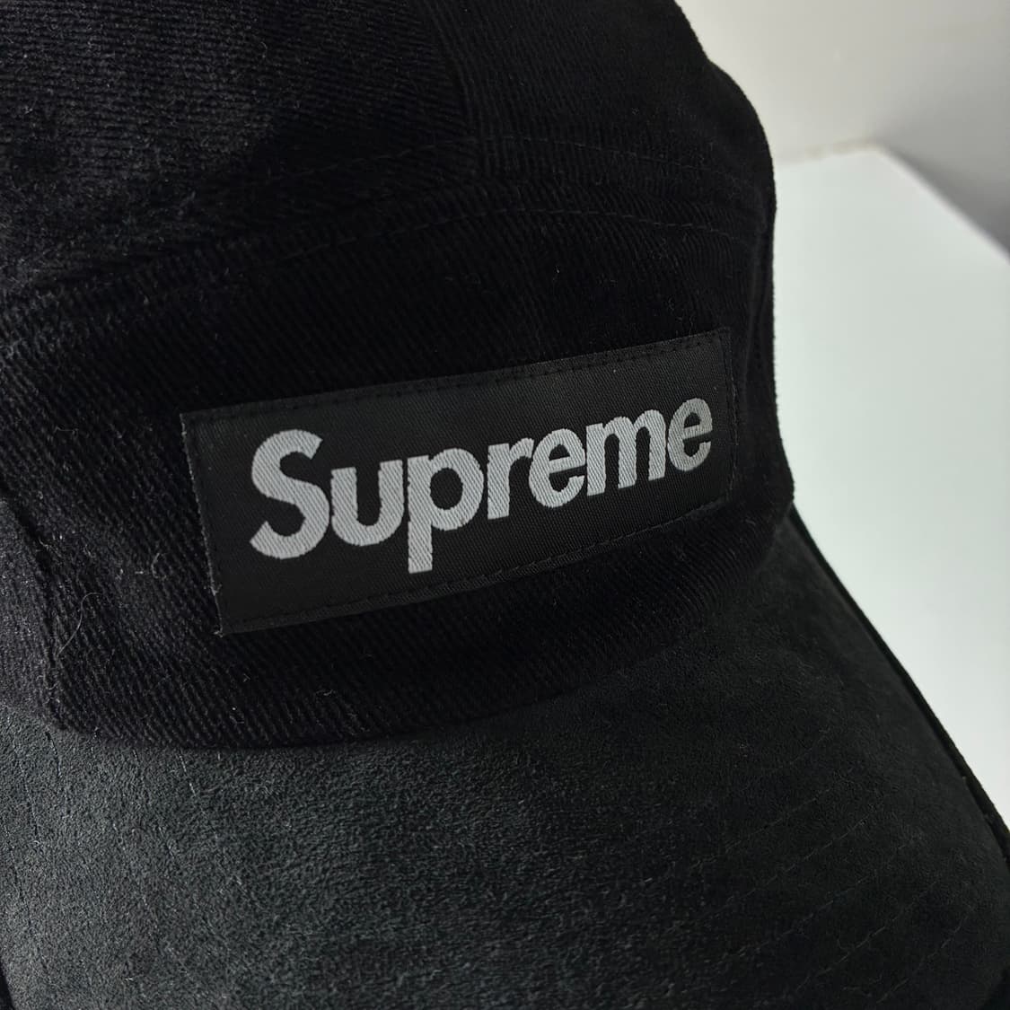 Supreme 슈프림 블랙 코듀로이 캠프캡 상품이미지1