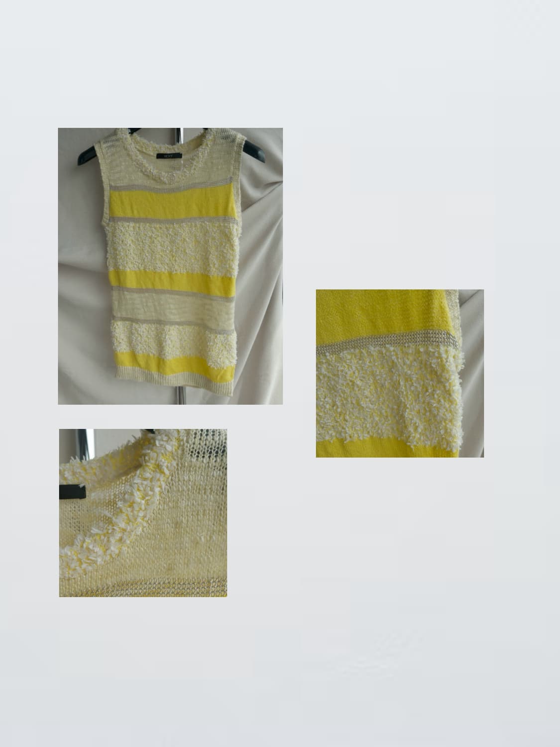 Yellow Striped Knit 옐로 롱니트 상품이미지5
